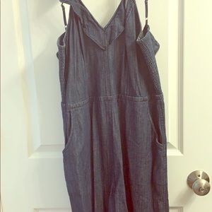 Express denim material jumper